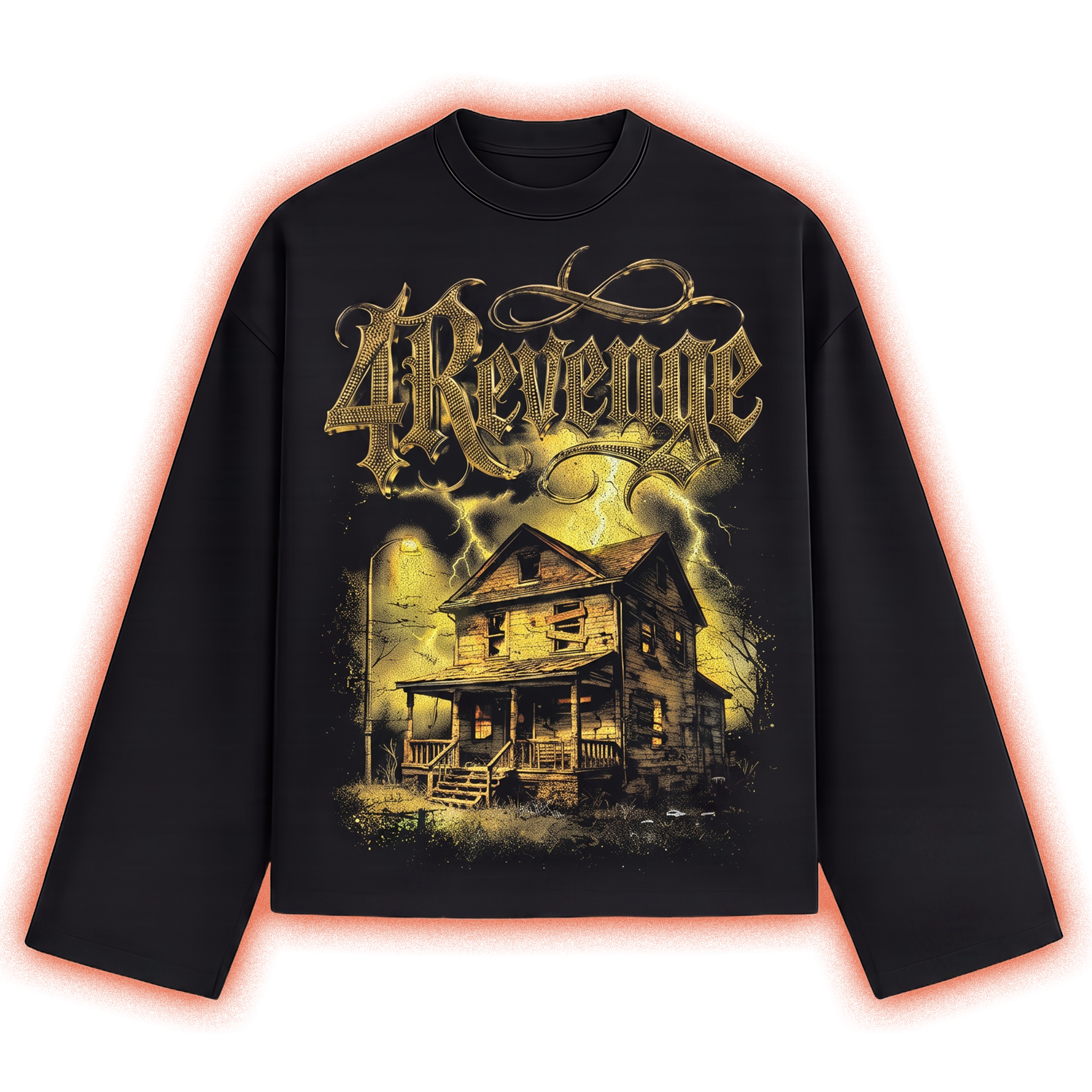 TRAP HOUSE LONGSLEEVE Rhinestone Digital Print