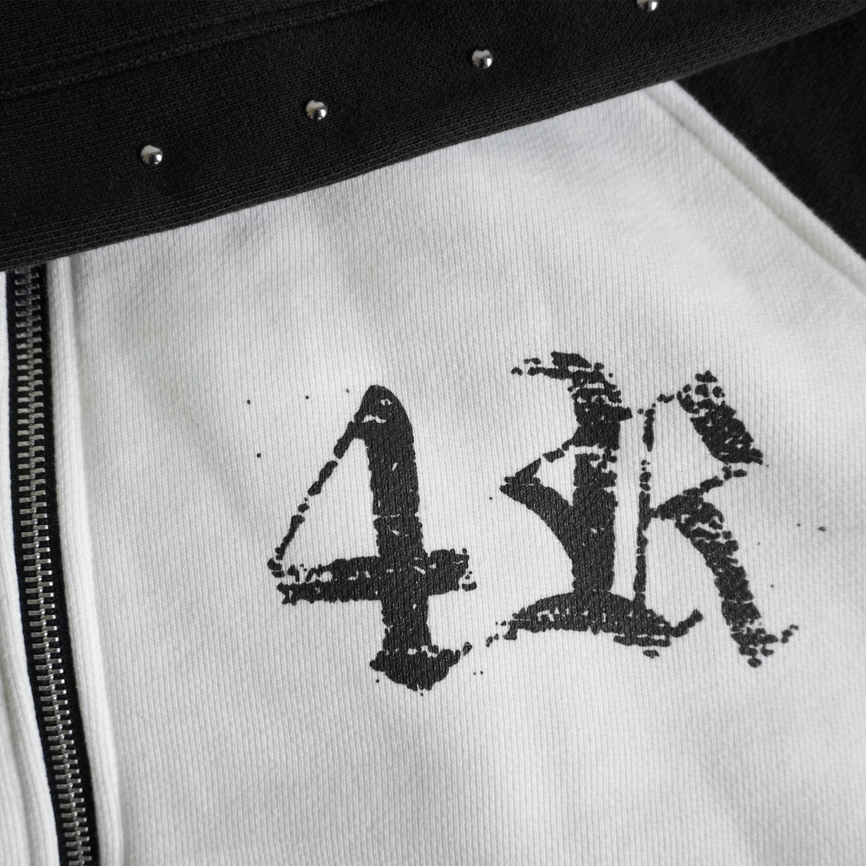YAKUZA ZIP HOODIE Black/White