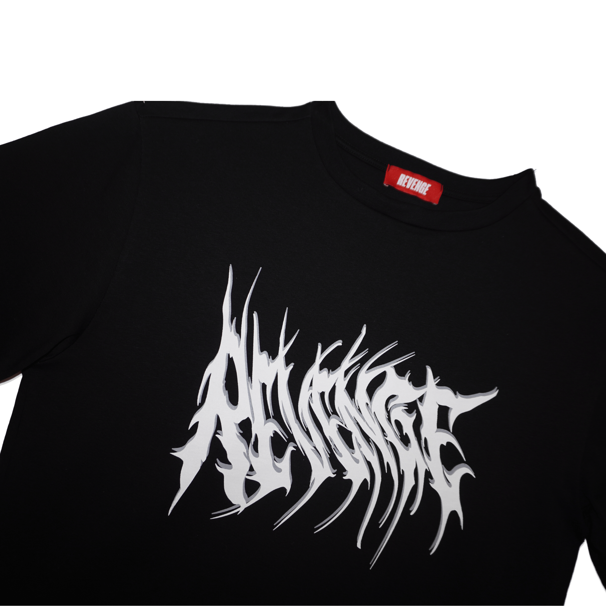 DISTORT REVENGE TEE CON STAMPA SERIGRAFICA BLACK