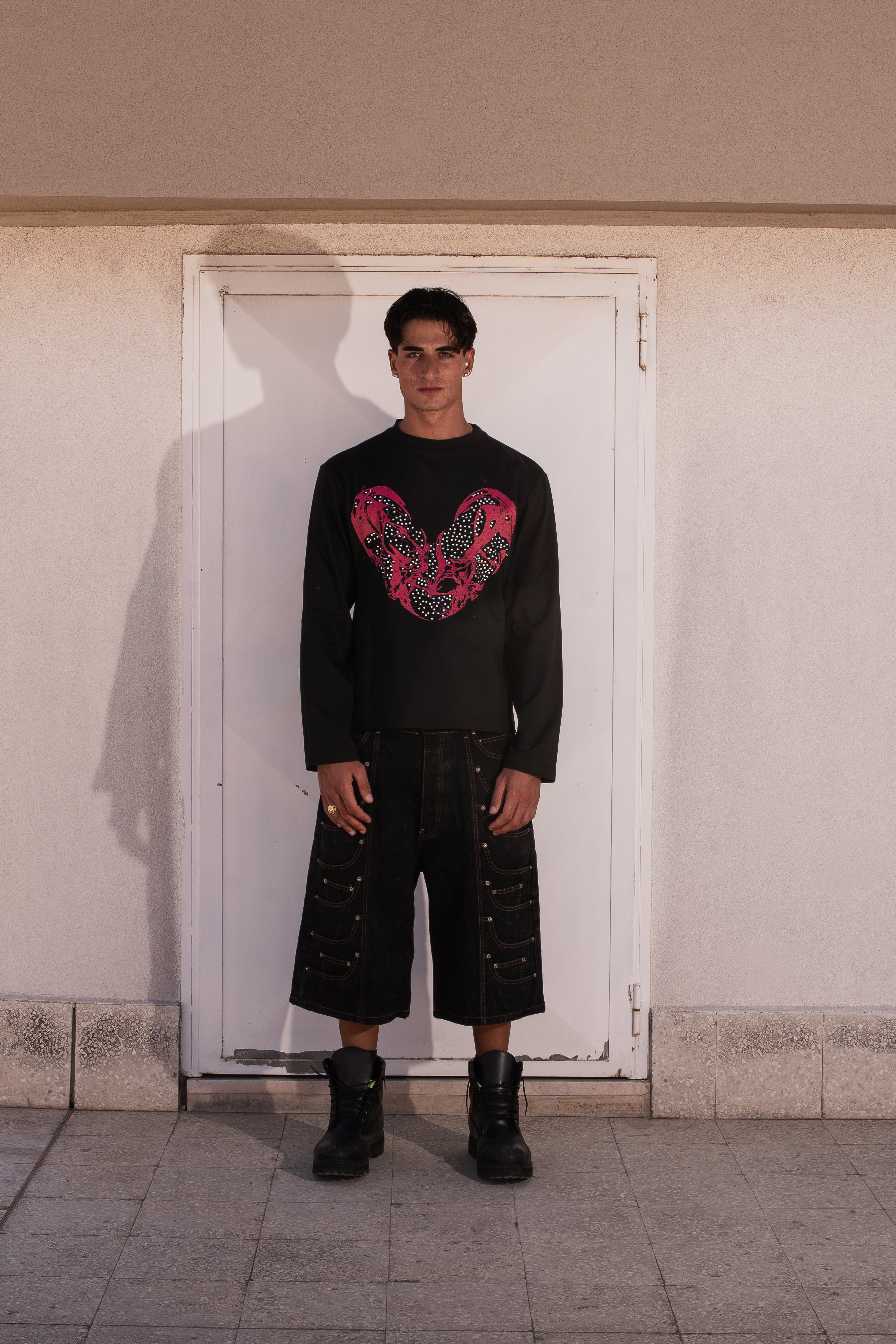 LOVE IS PAIN LONGSLEEVE Rhinestone Digital Print