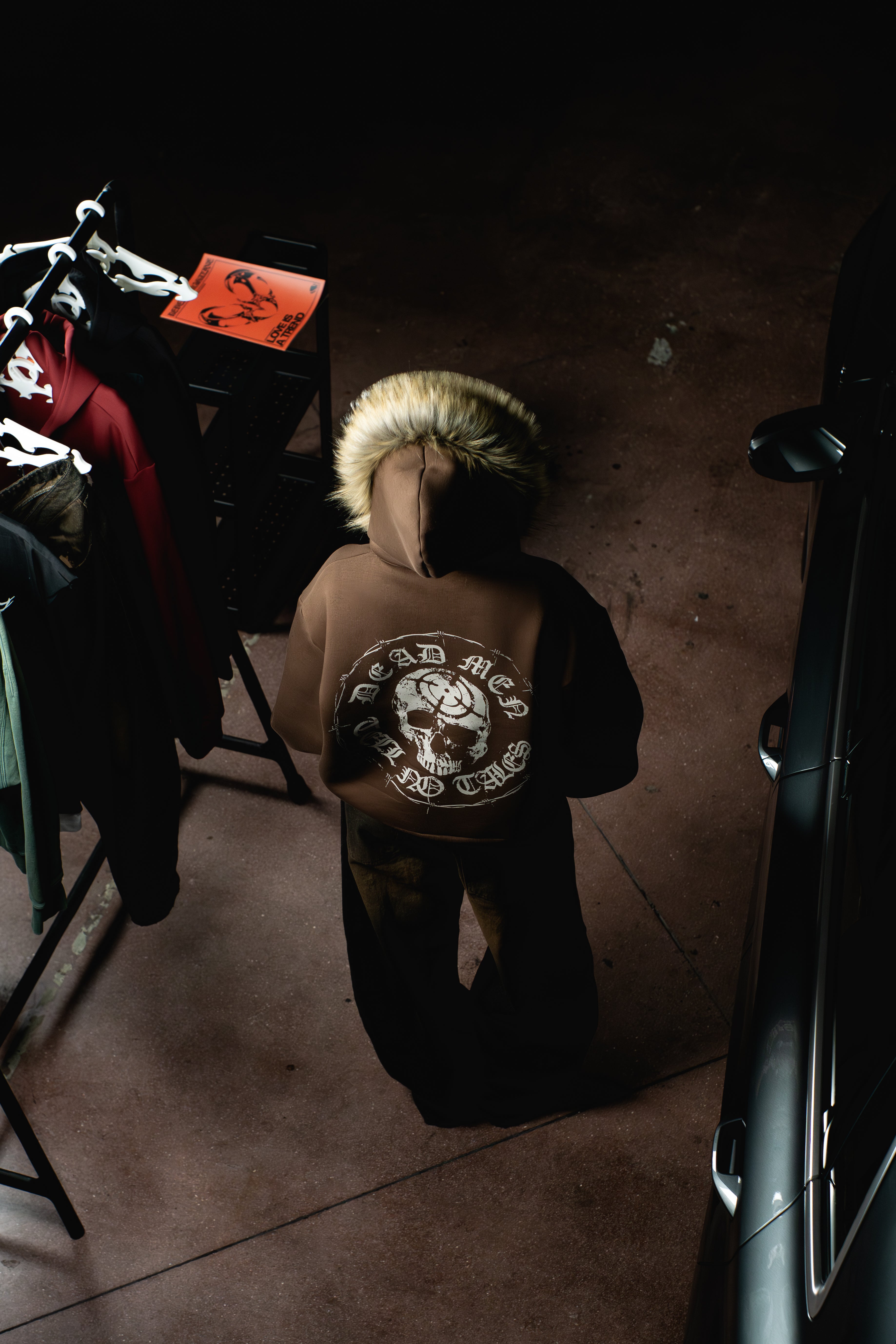 POLAR ZIP HOODIE CHOCOLATE (Cropped)