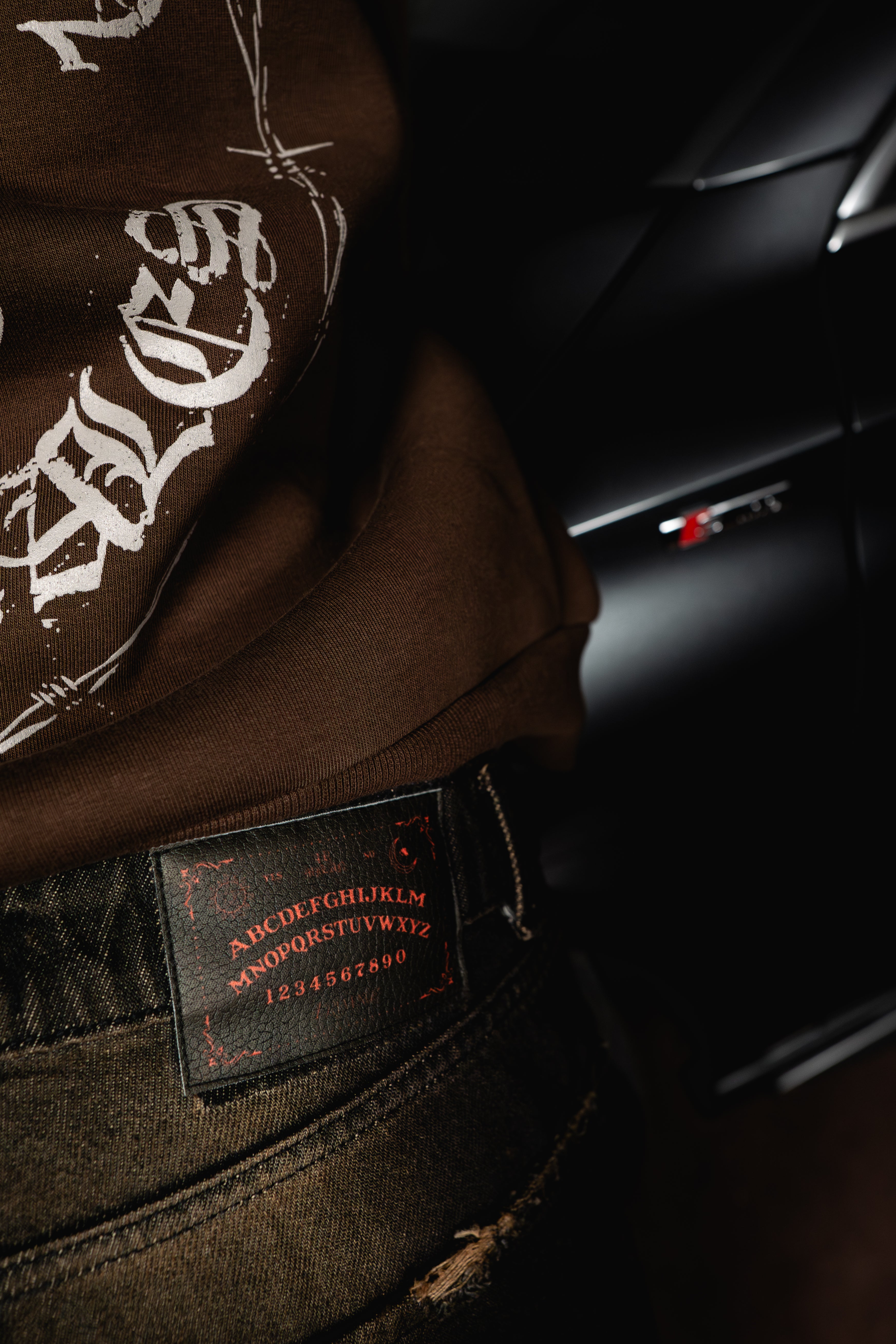 F*CKED UP DENIM JEANS RUST WASHED