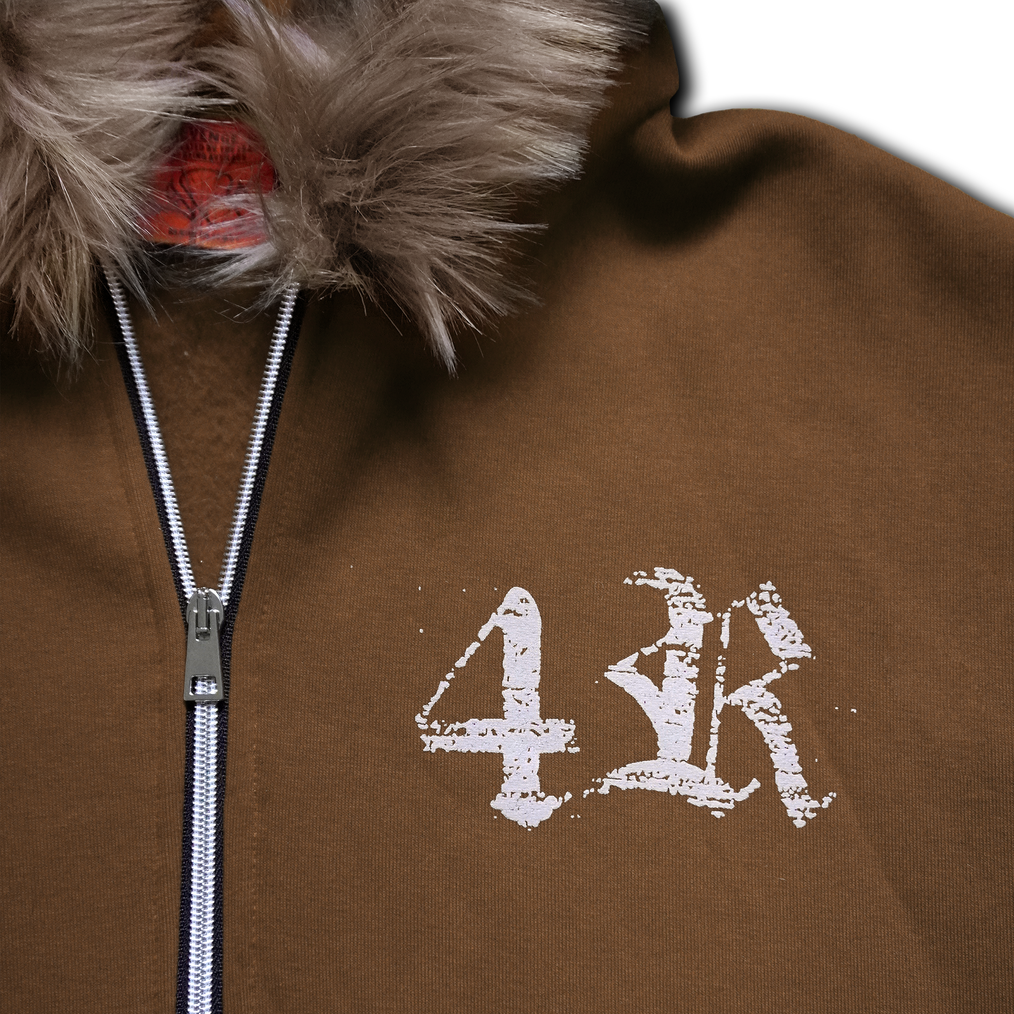 POLAR ZIP HOODIE CHOCOLATE (Cropped)