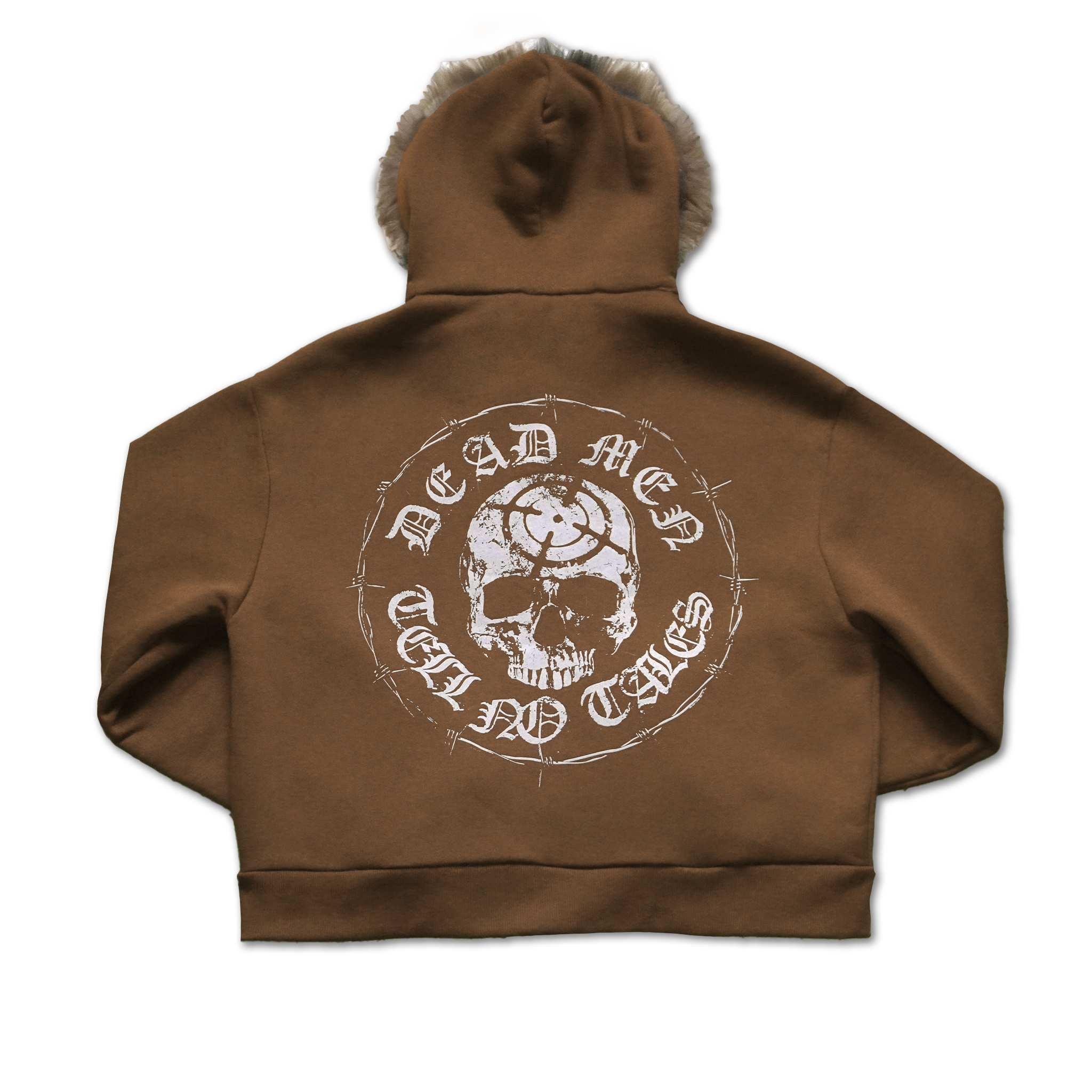 POLAR ZIP HOODIE CHOCOLATE (Cropped)