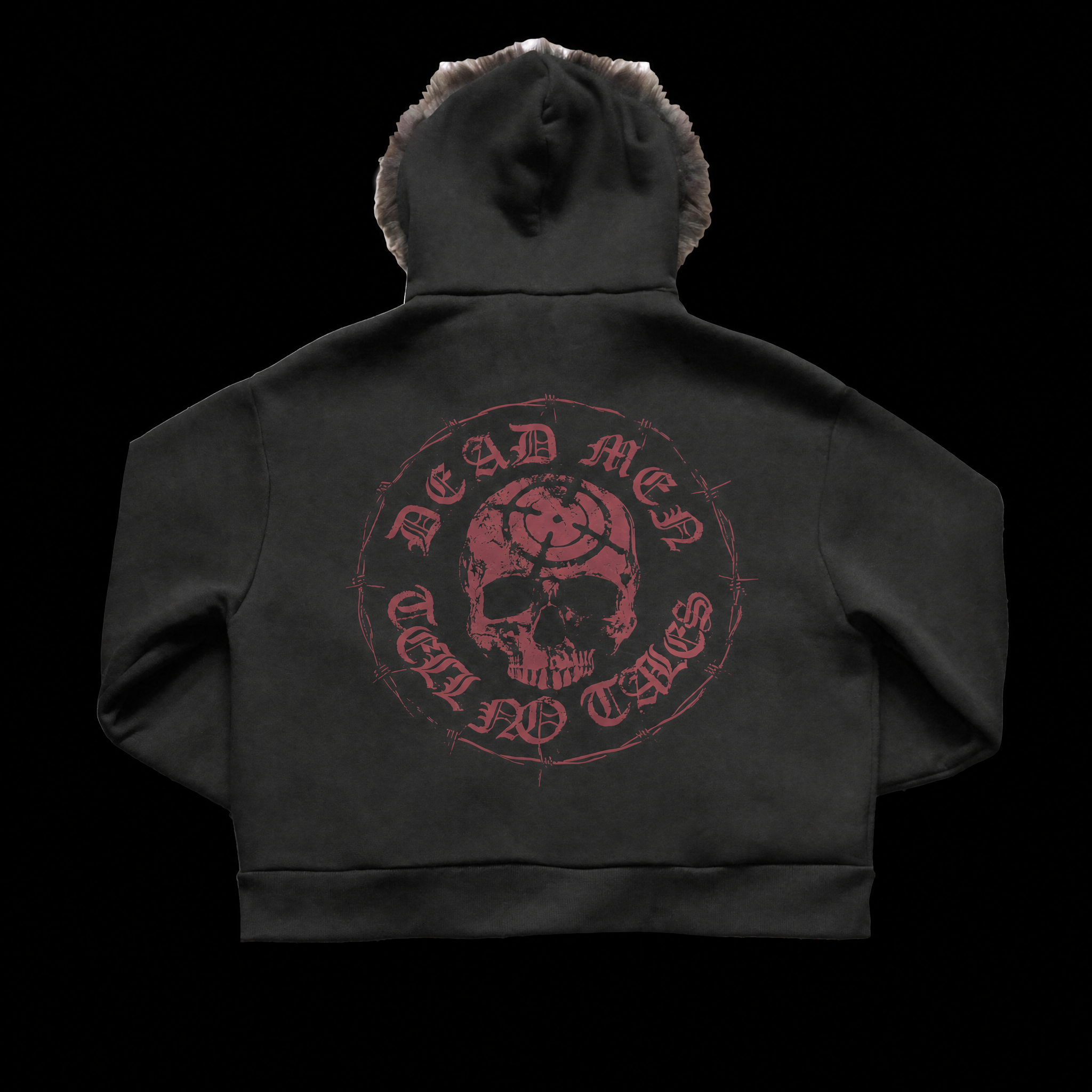 POLAR ZIP HOODIE BLACK (Cropped)