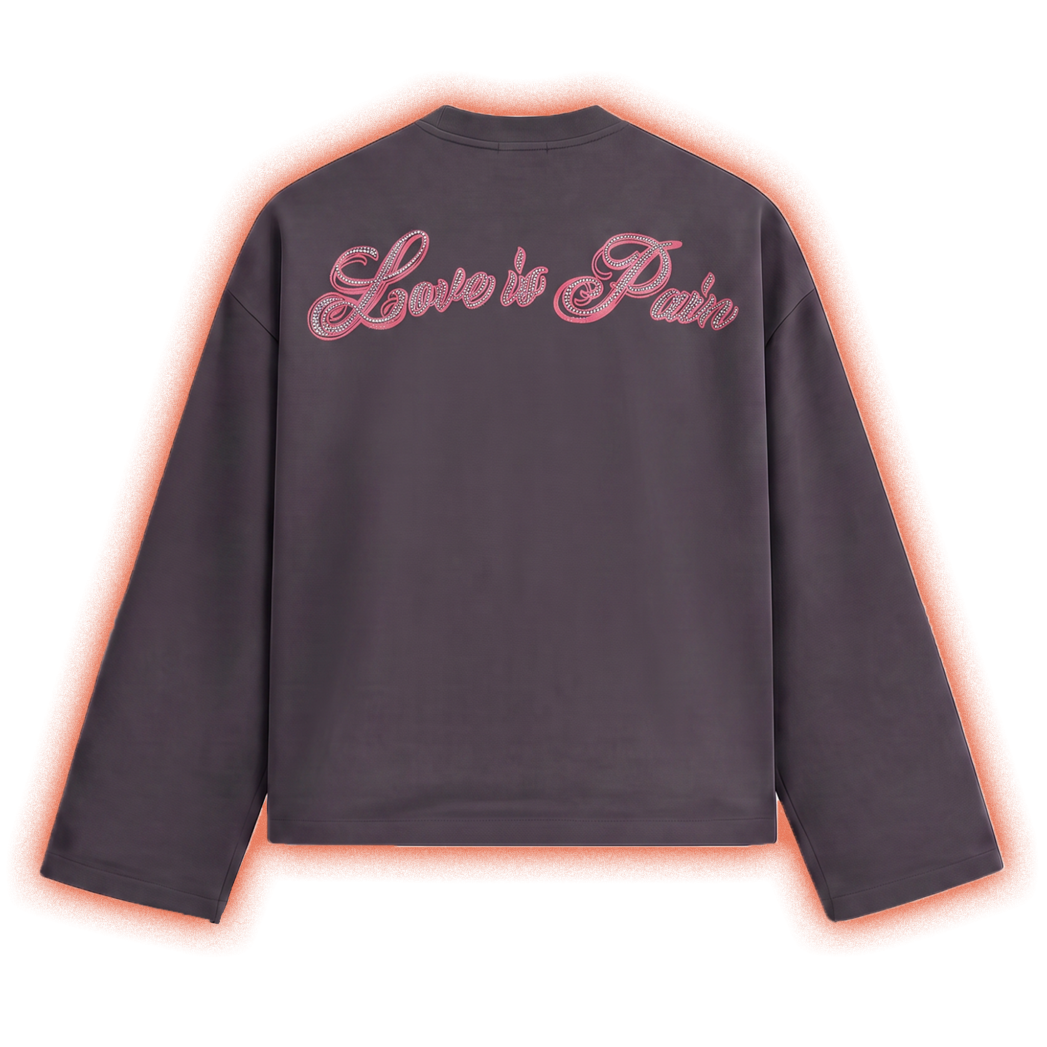 LOVE IS PAIN LONGSLEEVE Rhinestone Digital Print